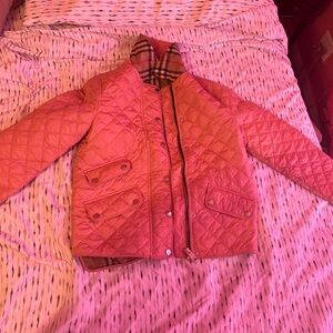 Pink burberry kids Jacket Size 10Y